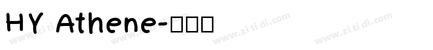HY Athene字体转换